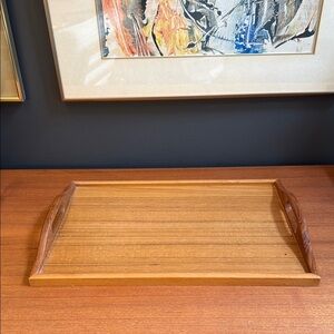 Brown vintage teak wood Vanity Tray for Bath with Elegant Design multipurpose